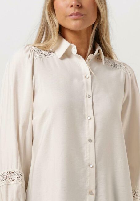 JANSEN AMSTERDAM W754 BLOUSE LACE DETAILS AND LONG PUFFSLEEVES Blouses en blanc - large