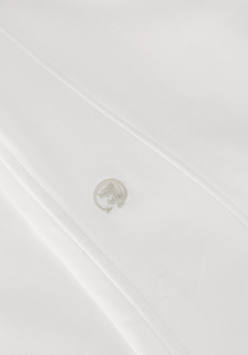 Witte CAST IRON Casual overhemd LONG SLEEVE SHIRT TWILL JERSEY 2 TONE - large