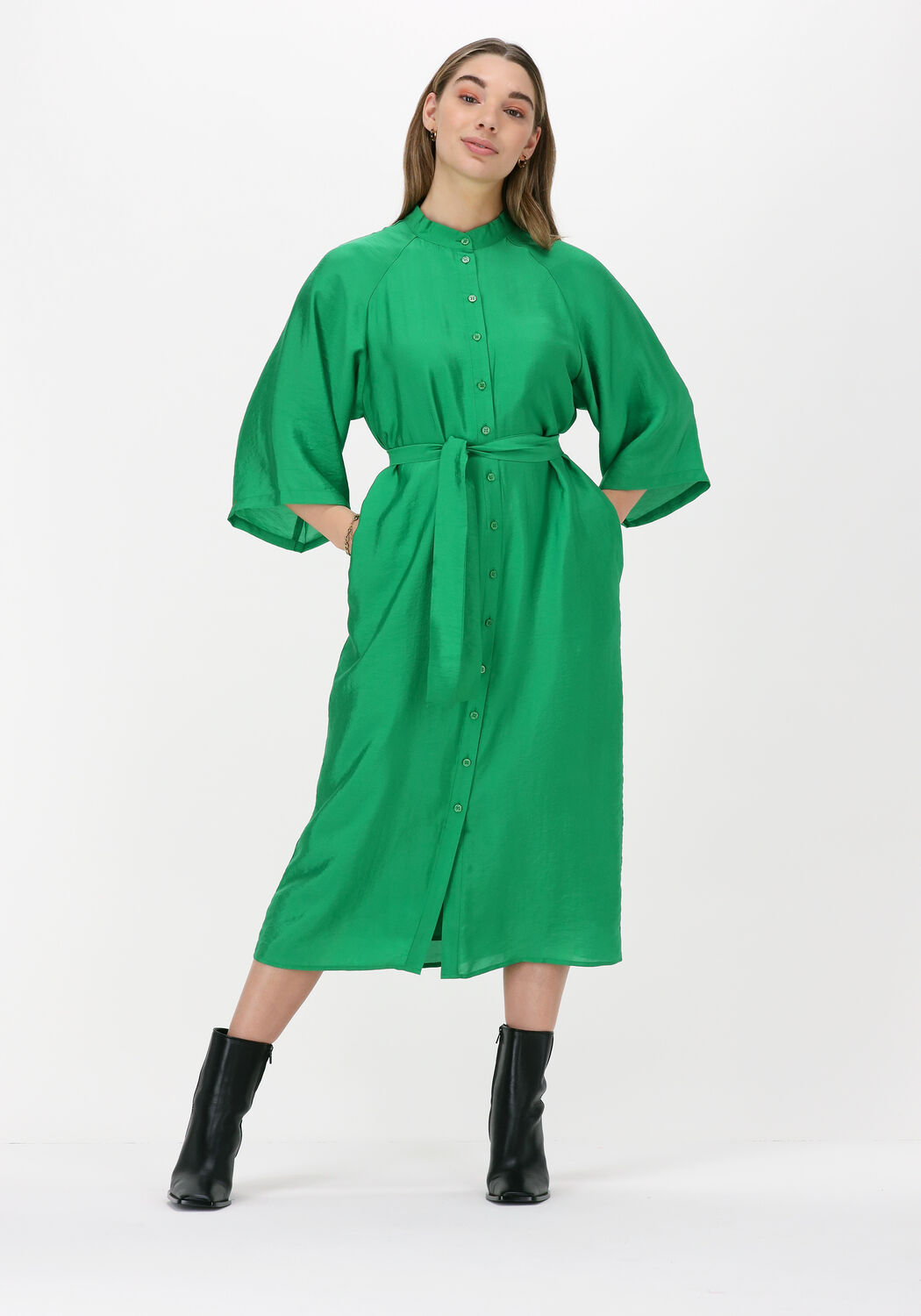 Groene midi jurk sales