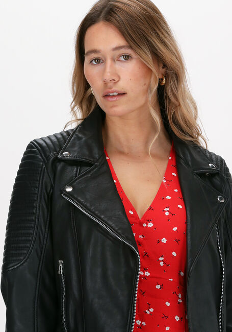 GOOSECRAFT Veste en cuir BIKER116 en noir - large