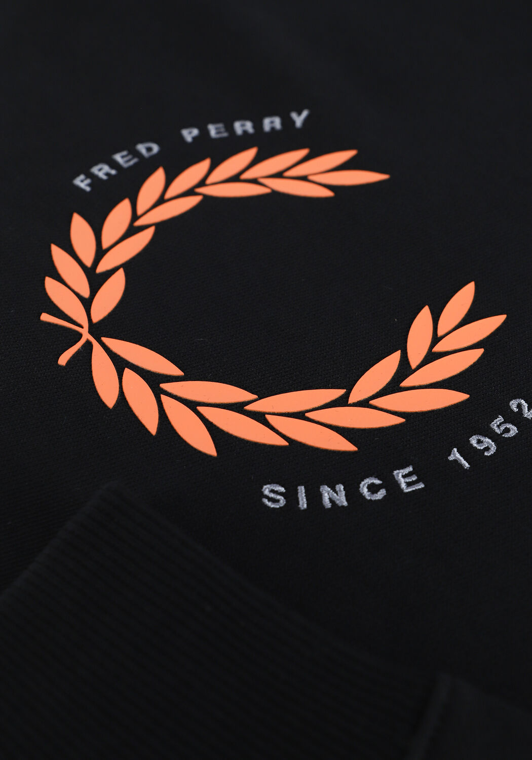 Zwarte FRED PERRY Sweater LAUREL WREATH SWEATSHIRT - large