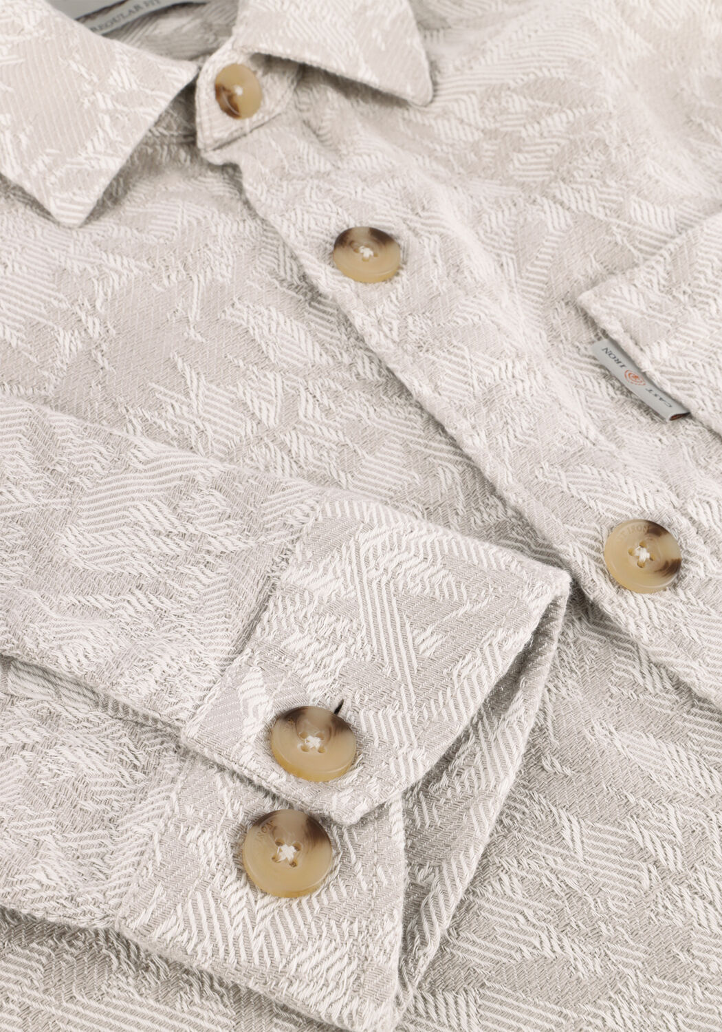 CAST IRON LONG SLEEVE SHIRT JACQUARD 2 TONE Surchemises en blanc - large