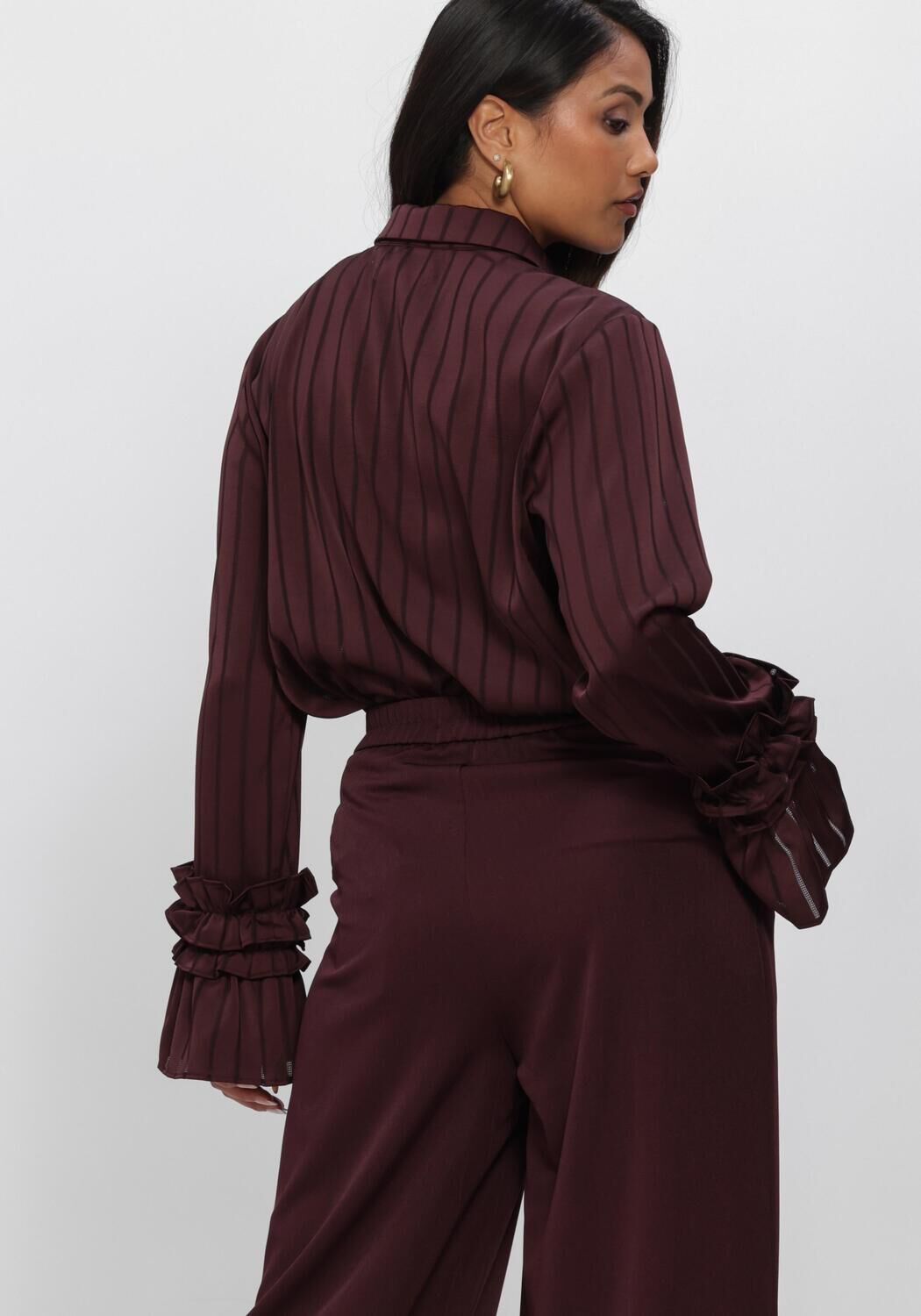 Bordeaux NUKUS  AMALIA BLOUSE STRIPE - large