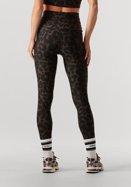 Khaki DEBLON SPORTS Legging CLASSIC LEGGING HIGH WAIST - large