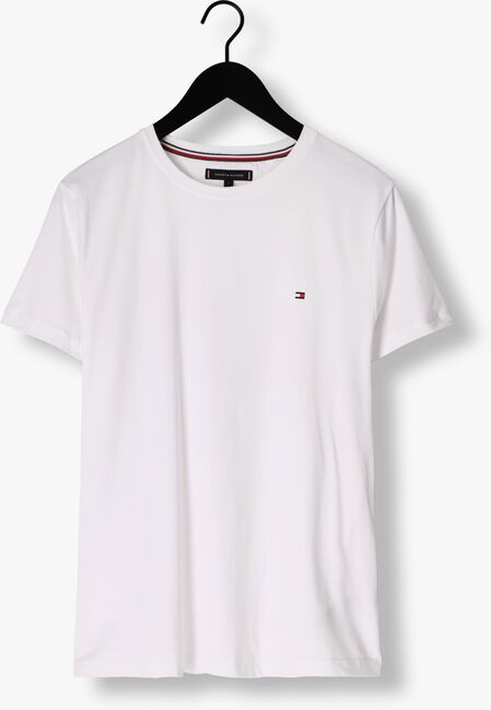 TOMMY HILFIGER T-shirt CORE STRETCH SLIM C-NECK en blanc - large