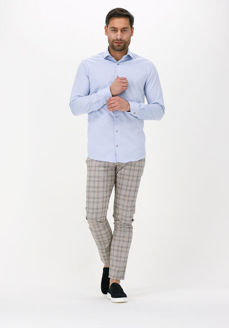 Lichtblauwe PORTO MILANO Klassiek overhemd LAGOS - large