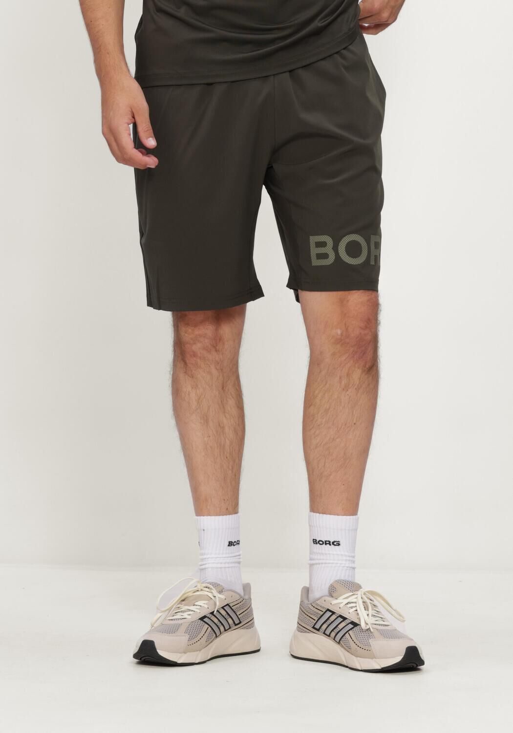 Khaki BJORN BORG Korte broek BORG 9 SHORTS - large
