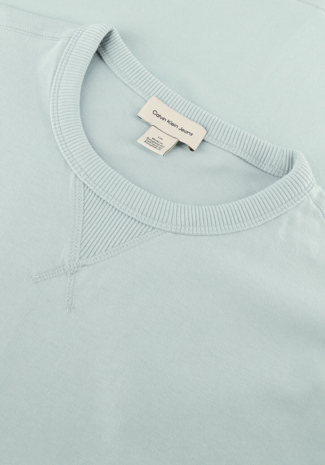 CALVIN KLEIN T-shirt BADGE REGULAR TEE Menthe - large