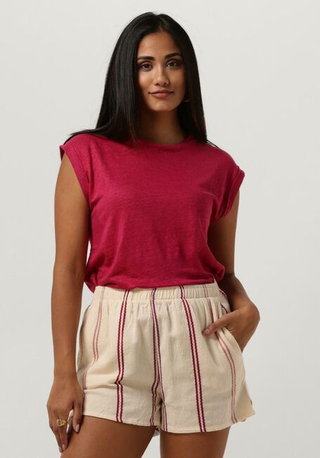 Fuchsia BY-BAR Top THELMA LINEN TOP - large