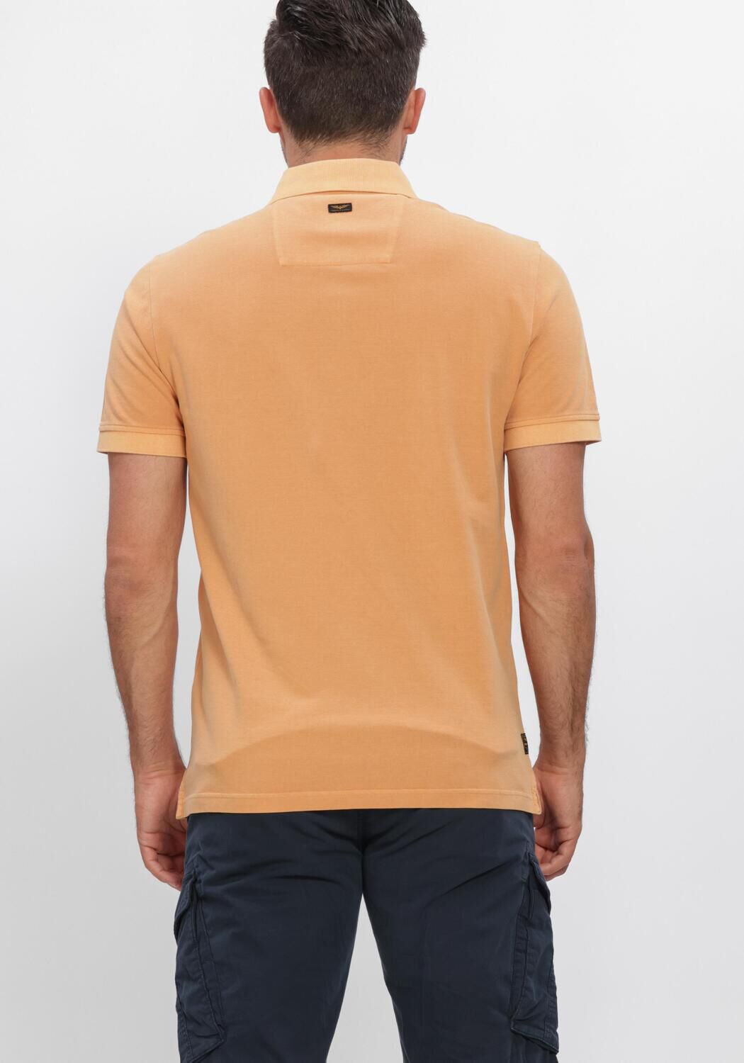PME LEGEND Polo SHORT SLEEVE POLO PIQUE GARMENT DYED TAILWING en orange - large
