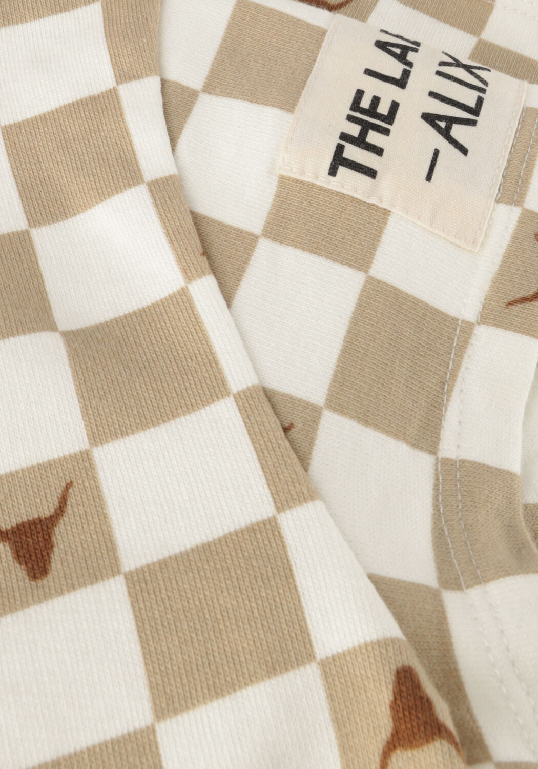 ALIX MINI T-shirt KNITTED BLOCKS T-SHIRT Sable - large