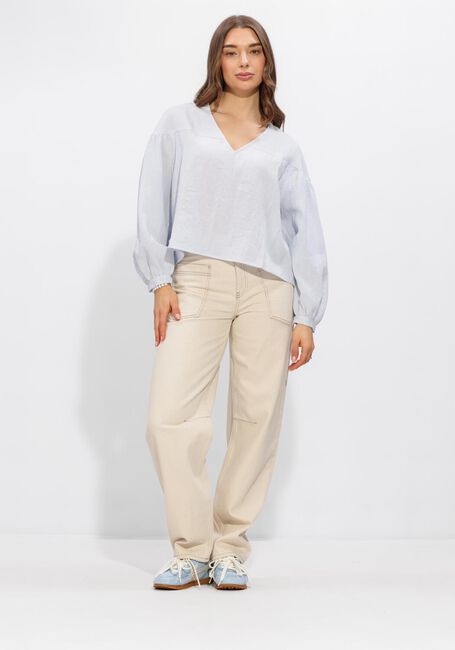 Lichtblauwe ANOTHER LABEL  ALFLORENCE TOP L/S - large