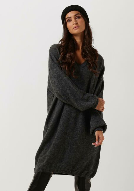 Grijze SIMPLE Midi jurk ZAZA KNIT-WO-22-3 - large
