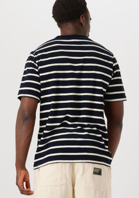 ANERKJENDT T-shirt AKKIKKI FROTTE STRIPE TEE en noir - large