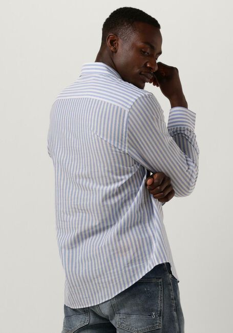 BUTCHER OF BLUE Chemise décontracté STEVIE STRIPE SHIRT en bleu - large