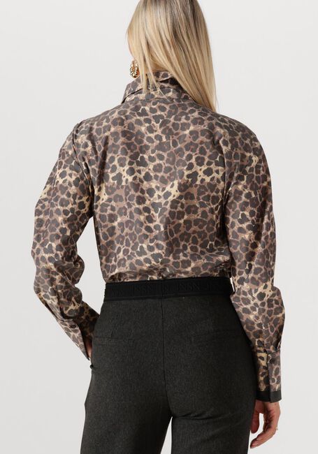 JANSEN AMSTERDAM KESSA BLOUSE WA 738 NECKTIE Blouses en marron - large