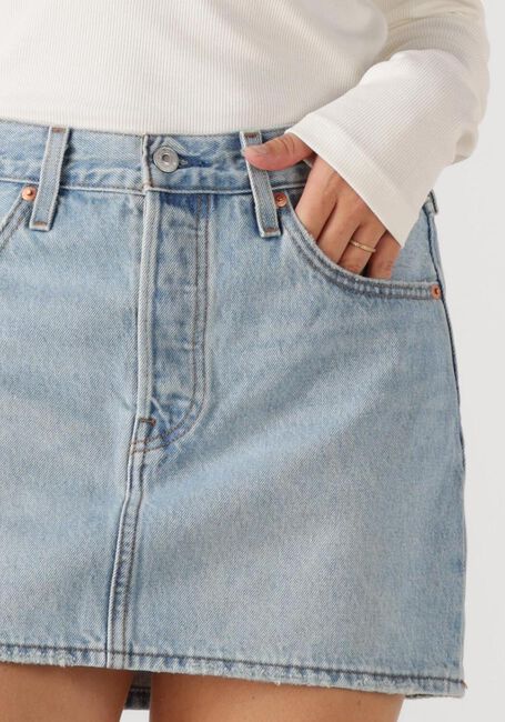 Lichtblauwe LEVI'S Minirok ICON SKIRT FRONT AND CENTER - large