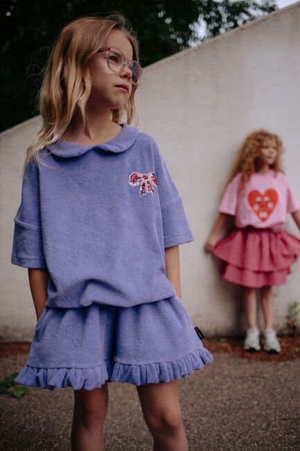 DAILY BRAT Pantalon courte SUZY SHORTS PAISLEY en violet - large