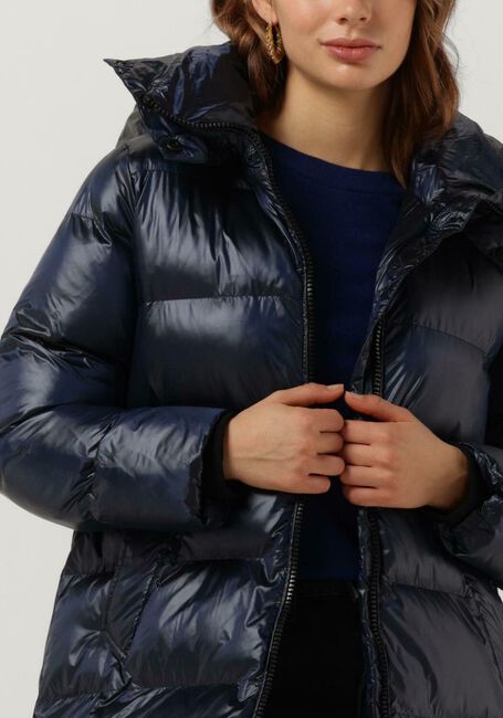 Donkerblauwe CANADIAN Gewatteerde jas RECLYLED SHINY - large