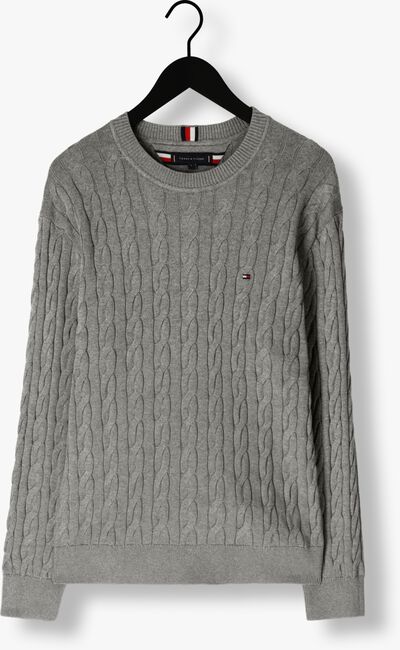 TOMMY HILFIGER Pull CLASSIC CABLE CREW NECK en gris - large