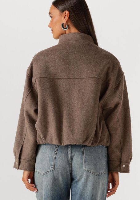 NEO NOIR Jack FLORINE WOOL BOMBER JACKET en marron - large