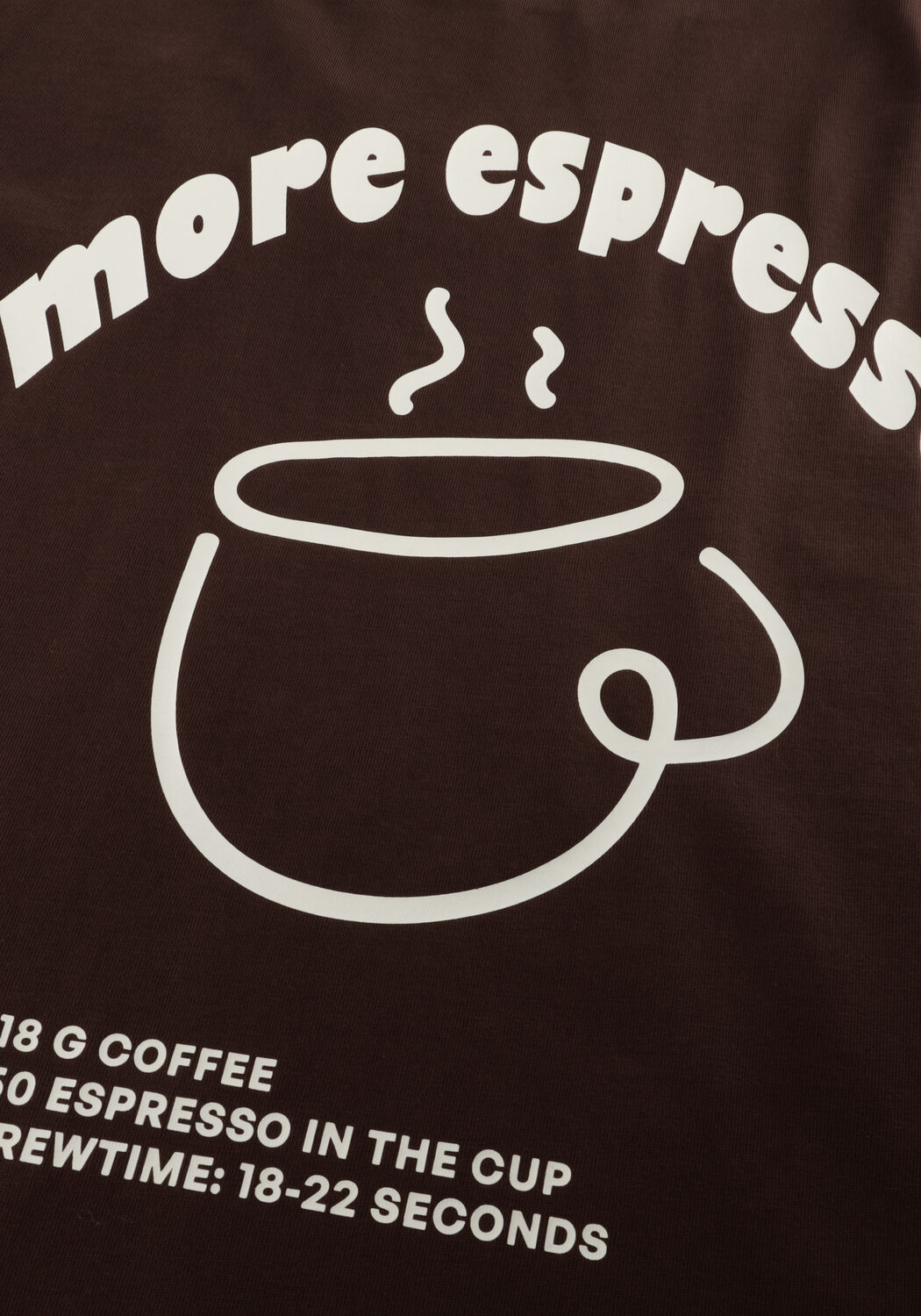 Bruine ANERKJENDT T-shirt AKVILLADS ESPRESSO PRINT S/S TEE - large