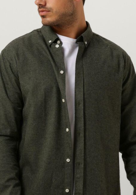 ANERKJENDT Chemise décontracté AKKONRAD MELANGE SHIRT en vert - large