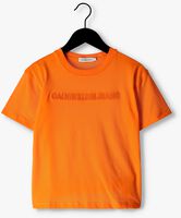 CALVIN KLEIN T-shirt RAISED EMBRO LOGO T-SHIRT en orange - medium
