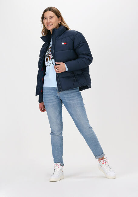 Donkerblauwe TOMMY JEANS Gewatteerde jas TJW MODERN PUFFER JACKET - large