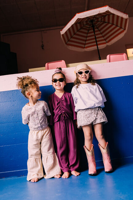 JACKY SUE Pantalon large ELSA PANTS en violet - large