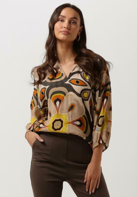 Multi SUMMUM  TOP V NECK BOLD FLOWER - large