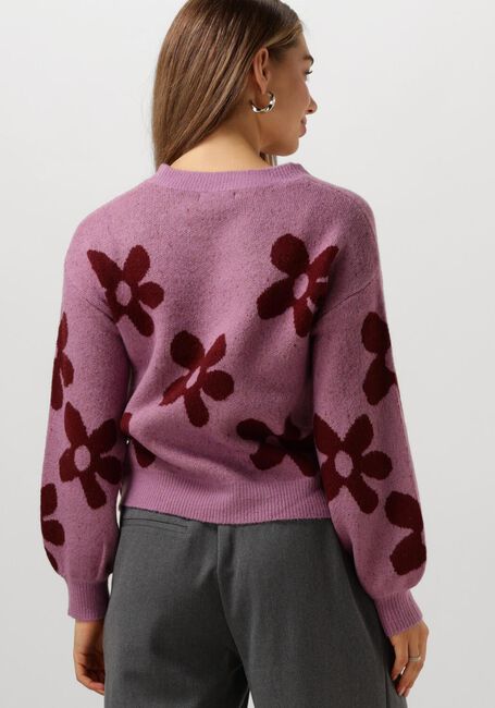 YDENCE Pull KNITTED SWEATER DAISIE en violet - large