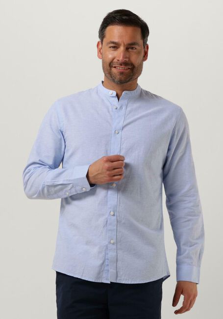 SELECTED HOMME Chemise décontracté SLHSLIMNEW-LINEN SHIRT LS BAND W en bleu - large