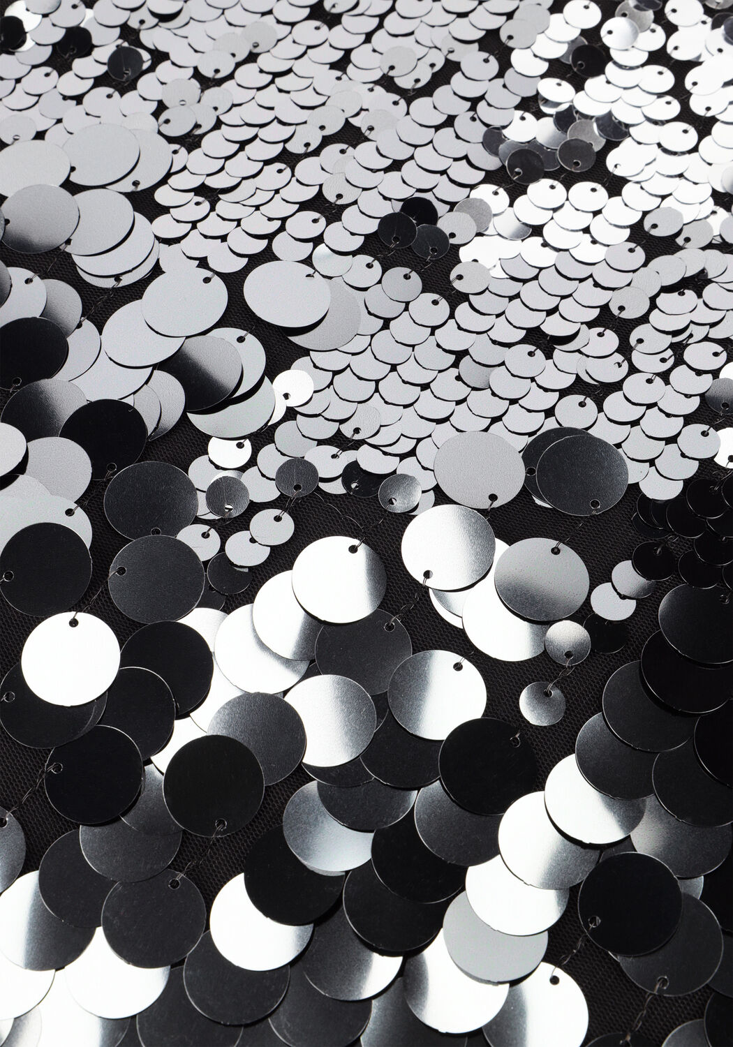 SELECTED WOMEN Mini-jupe SLFTANA HW SHORT SEQUINS SKIRT en argent - large