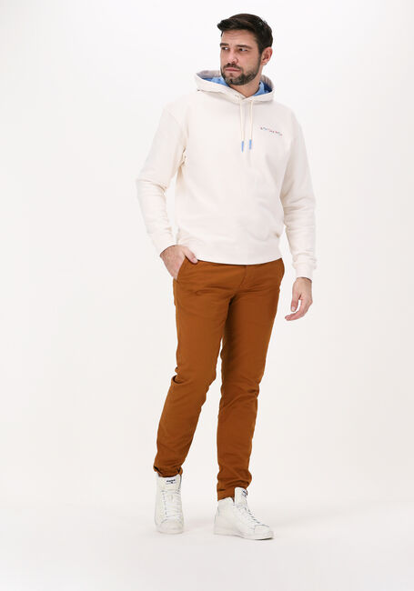 SCOTCH & SODA Chandail HOODED LOGO FELPA SWEATSHIRT IN ORGANIC COTTON Blanc - large