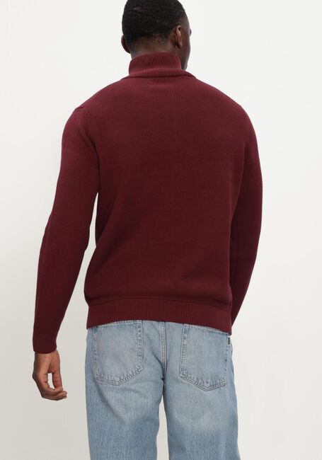 SELECTED MEN Pull SLMDANE LS KNIT STRUCTURE HALF ZIP Bordeaux - large