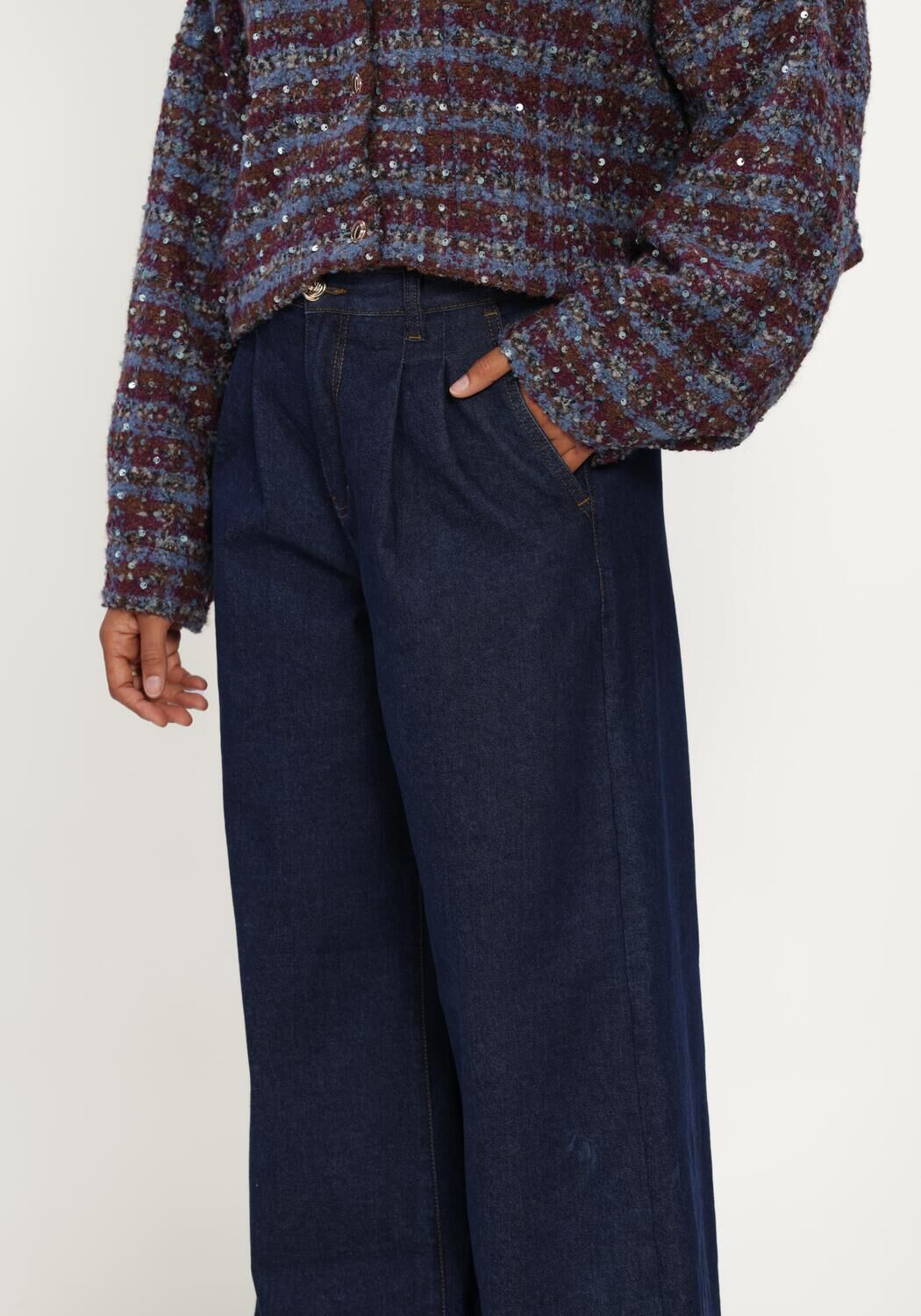 AMAYA AMSTERDAM ARIA PANTS Pantalons en bleu - large