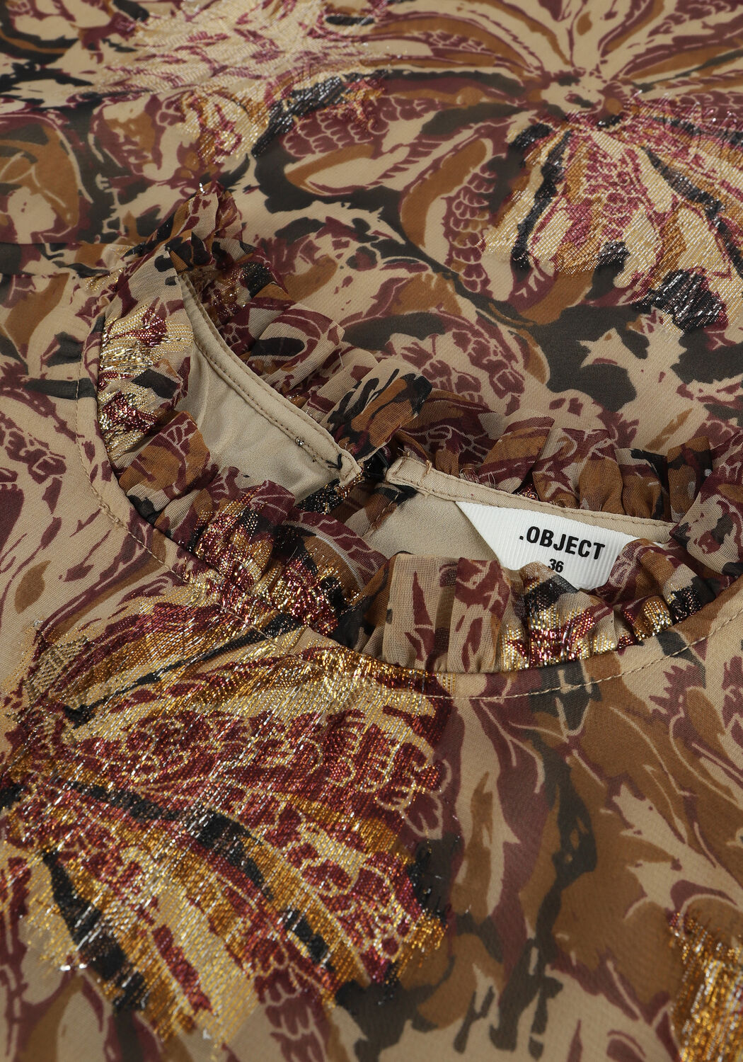 OBJECT BRITNEY L/S BLOUSE Blouses en vert - large