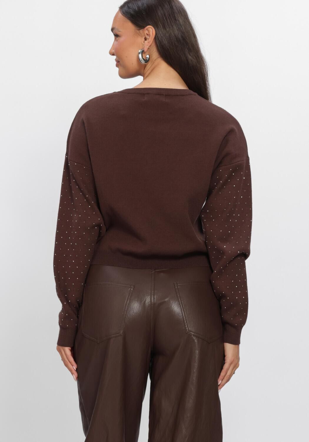AAIKO Pull SAREN VIS 323 en marron - large