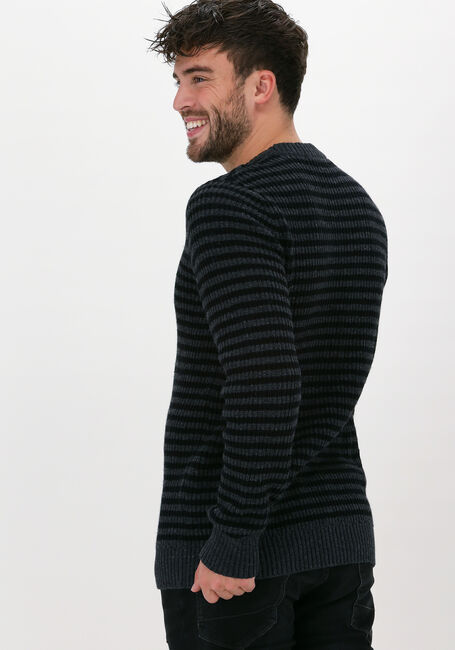 Grijze SELECTED HOMME Trui SLHDAVIS LS KNIT CREW NECK U - large