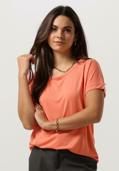 MSCH COPENHAGEN T-shirt MSCHFENYA MODAL TEE en orange - large
