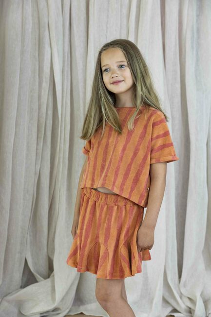 AMMEHOELA T-shirt AM-HIPPIE-11 en orange - large