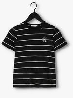 Zwarte CALVIN KLEIN T-shirt PRINT SUNREVEAL STRIPE SS TSHIRT - medium