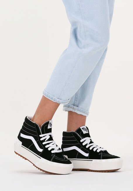 VANS Baskets montantes UA SK-8HI STACKED en noir - large