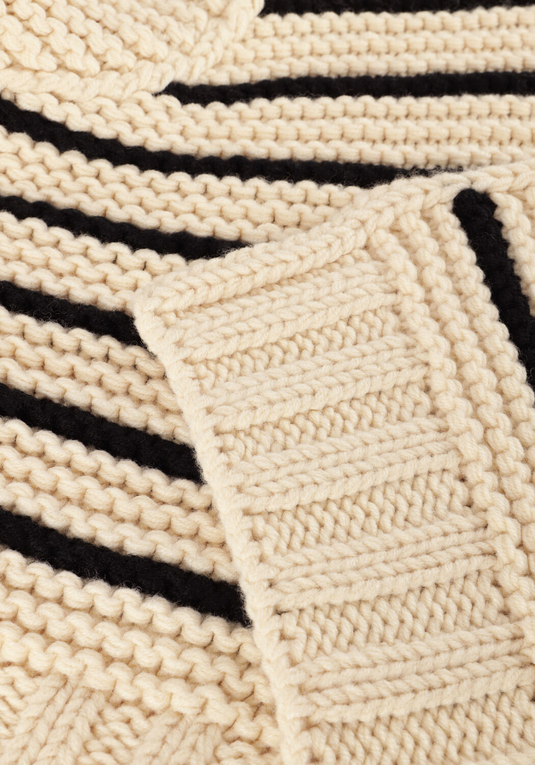 Gebroken wit SUMMUM Vest SLEEVELESS CARDIGAN CHUNKY RIBBLE KNIT - large