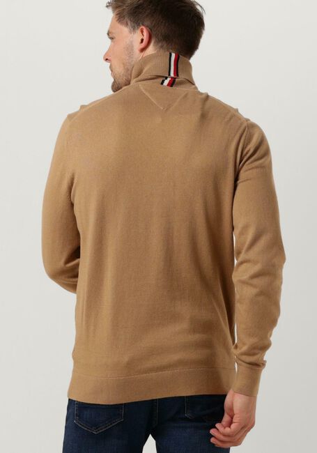 TOMMY HILFIGER Col roulé PIMA ORG CTN CASHMERE ROLL NECK en marron - large