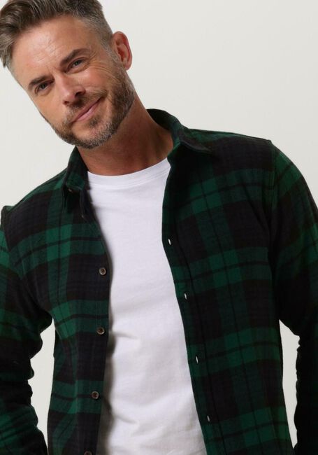ANERKJENDT Chemise décontracté AKLOUIS BRUSHED CHECK Vert foncé - large