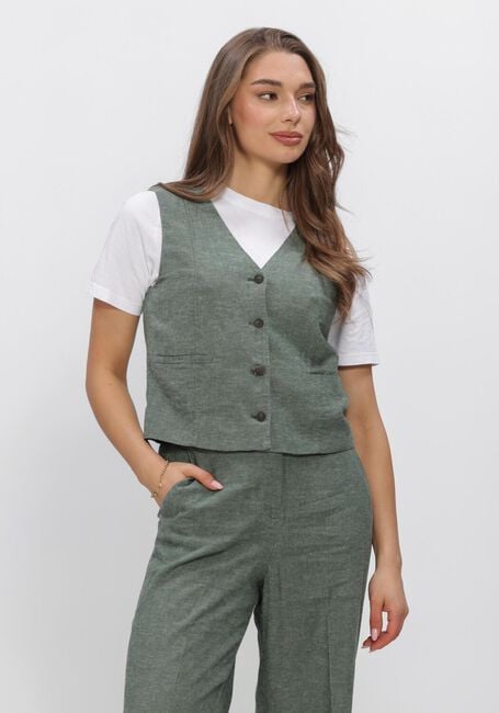 Groene MSCH COPENHAGEN Jassen MSCHVIANA GINIA V NECK WAISTCOAT - large