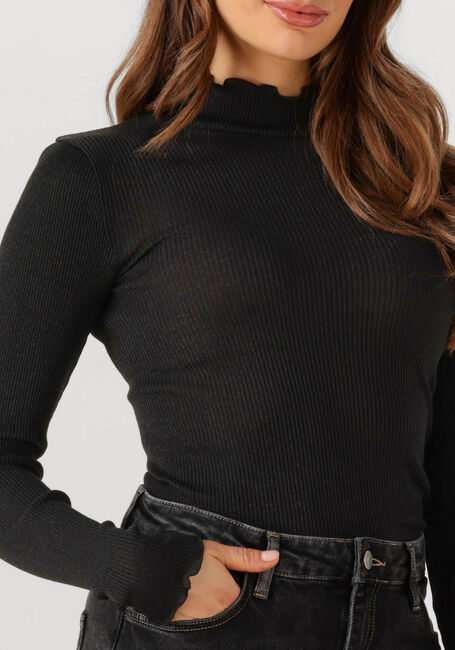 Zwarte ROSEMUNDE Top BOSTON TURTLENECK W/ LUREX - large