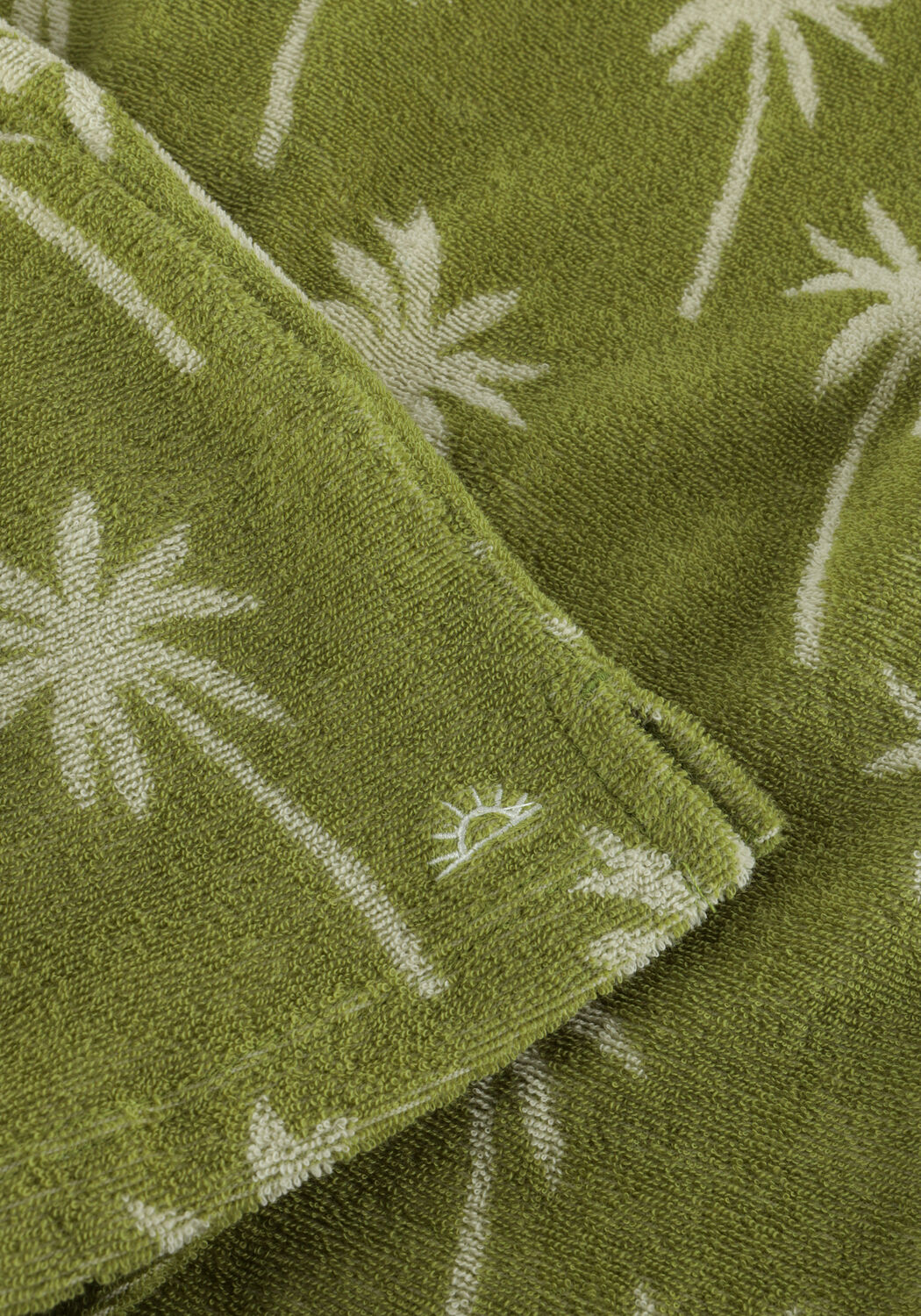 SALTED STORIES Polo BEACH PALMS LOOSE SHIRT en vert - large